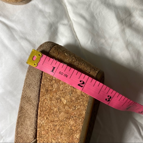 UGG Lyra Leather sandals cork wedge size 9.5 - Picture 6 of 8